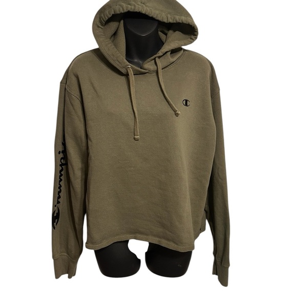 Champion Tops - Women’s Champion Olive Green Hoodie
